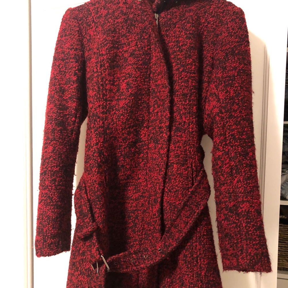 Modcloth Red Riding Hood Wool Coat